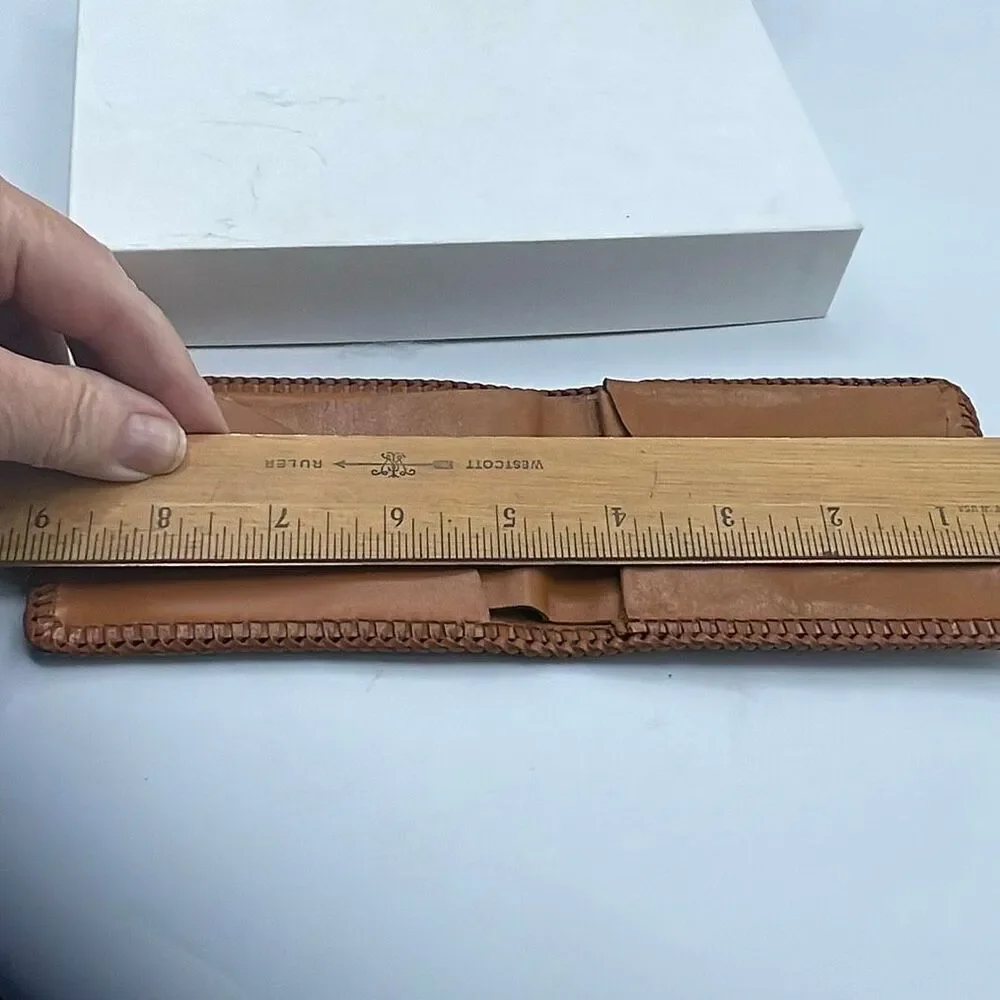 Vintage Handtooled leather Men’s wallet .